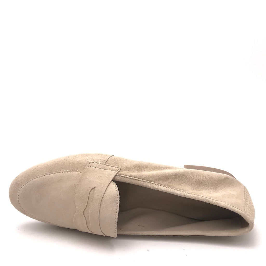 Zulian Calzature Mocassino Sixt velour beige Grande vendita