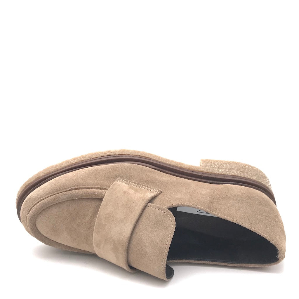 Zulian Calzature Mocassino Kipp in crosta taupe Offerta San Valentino