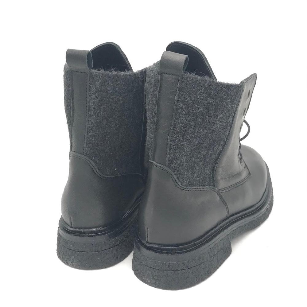 Zulian Calzature Anfibio Kipp in pelle nera Novità