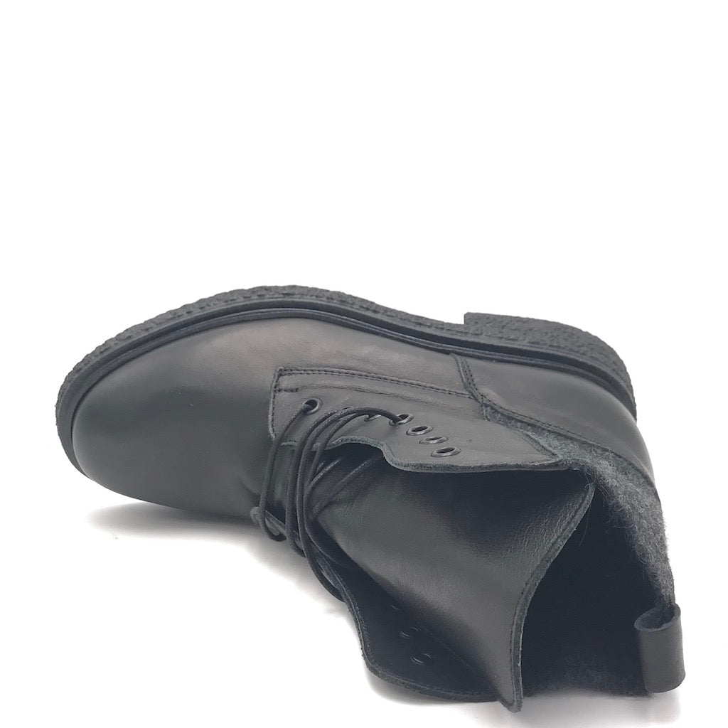 Zulian Calzature Anfibio Kipp in pelle nera Novità