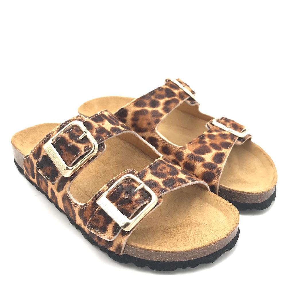 Zulian Calzature Ciabatta Sara doppia fibbia animalier Online