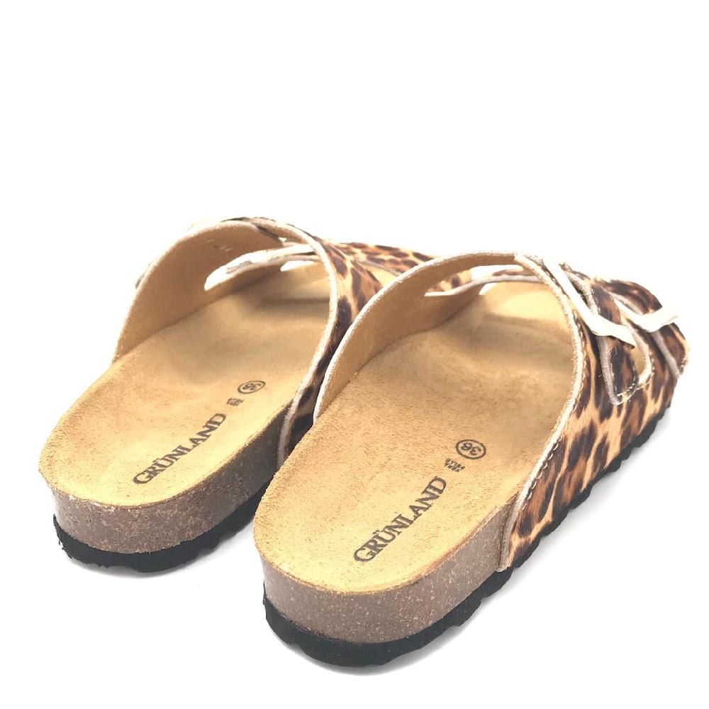 Zulian Calzature Ciabatta Sara doppia fibbia animalier Online