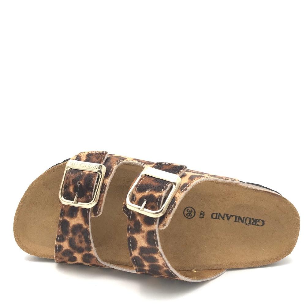 Zulian Calzature Ciabatta Sara doppia fibbia animalier Online
