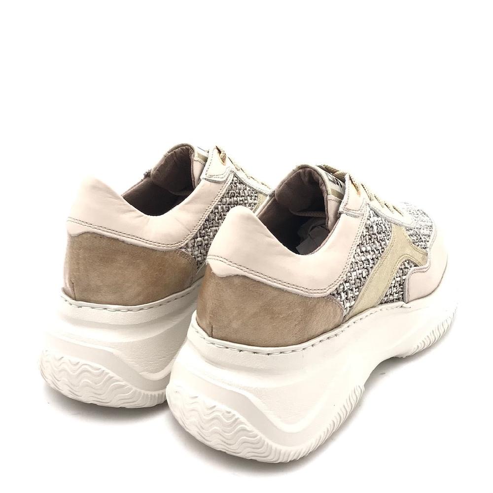 Zulian Calzature Sneakers in pelle latte Saldi