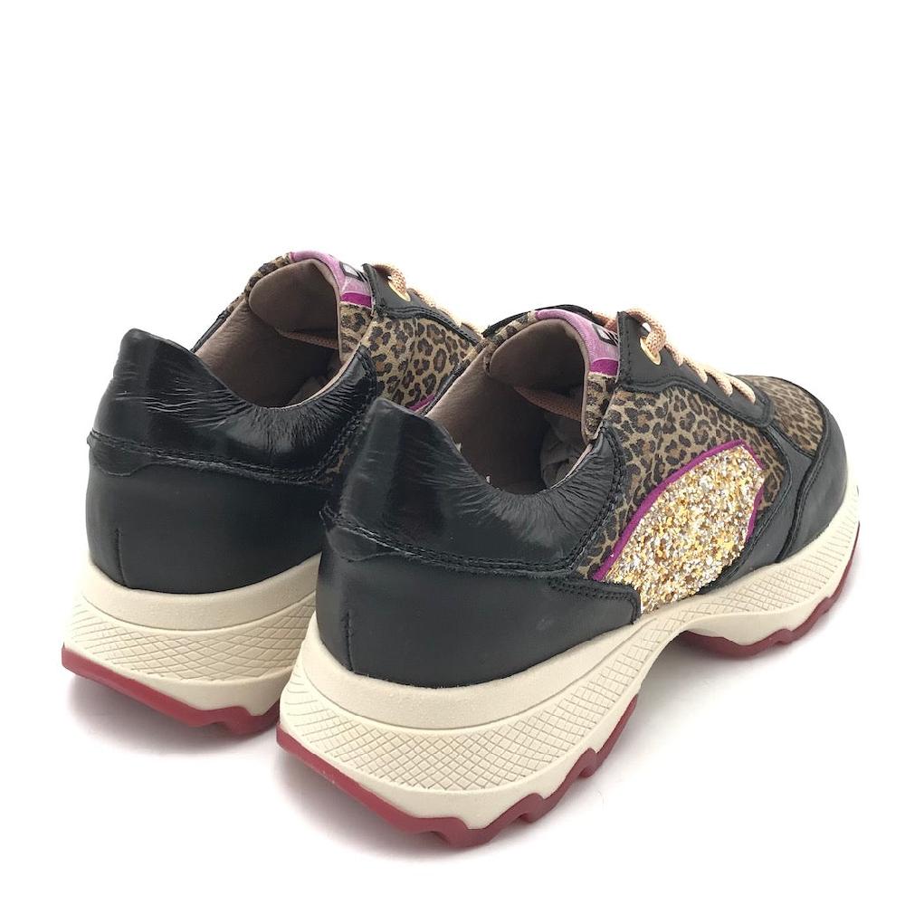 Zulian Calzature Sneakers nera animalier Offerte