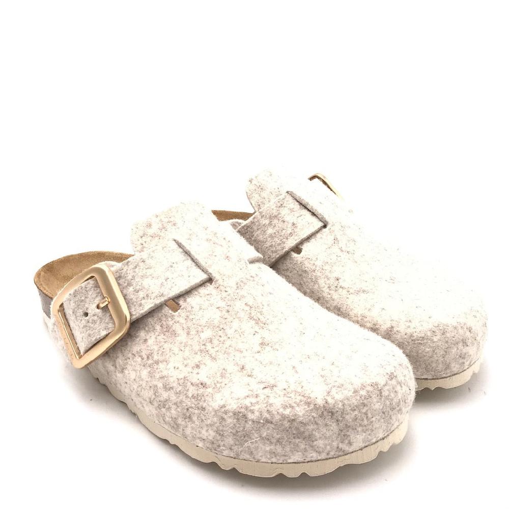 Zulian Calzature Ciabatta Sara in lana cotta marmo Negozio