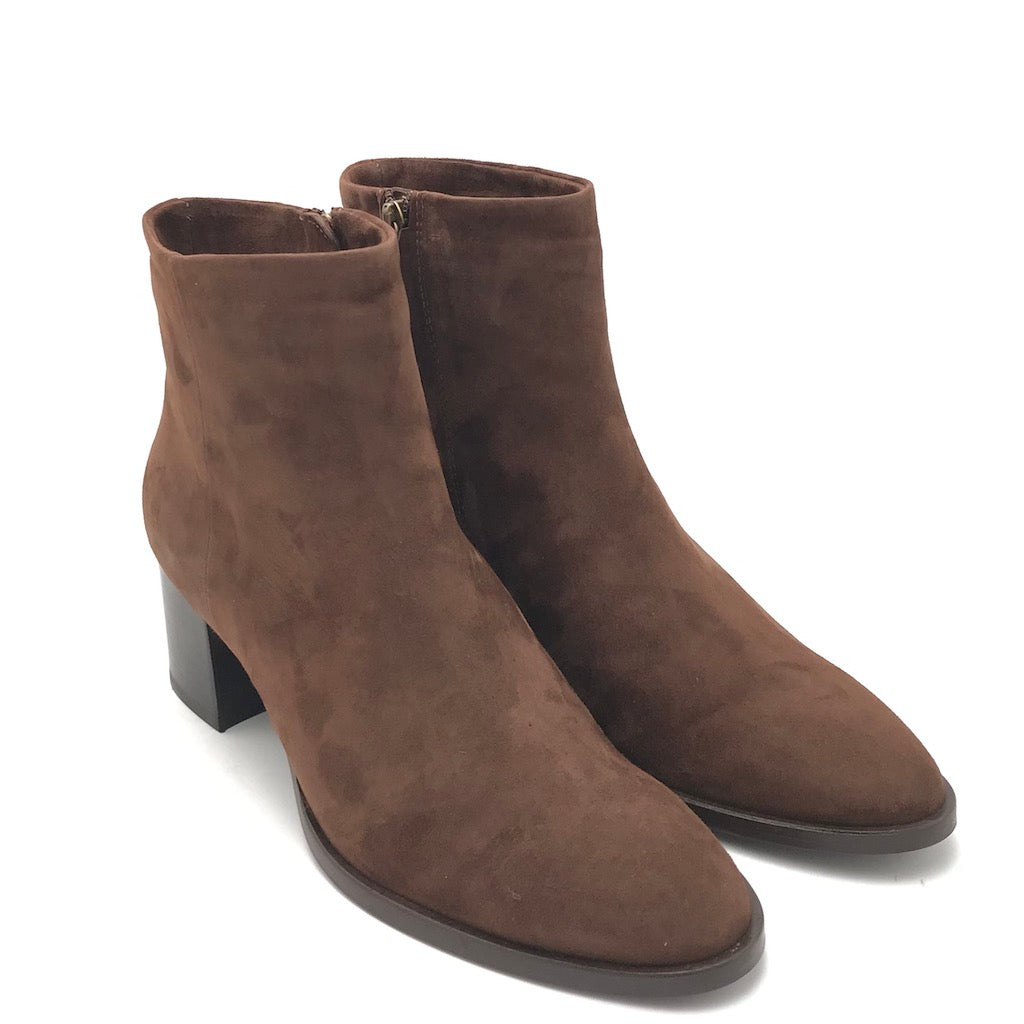 Zulian Calzature Tronchetto classico camoscio marrone Ultimo giorno
