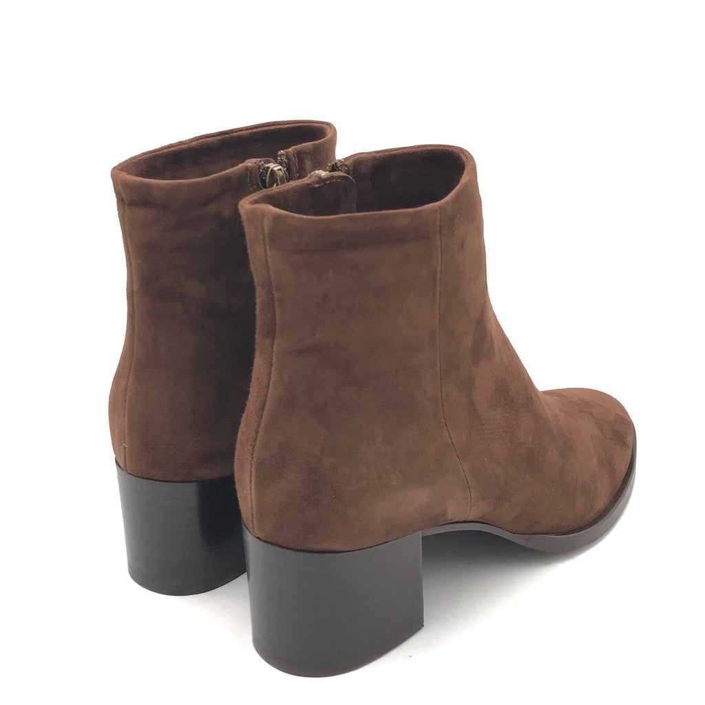 Zulian Calzature Tronchetto classico camoscio marrone Ultimo giorno