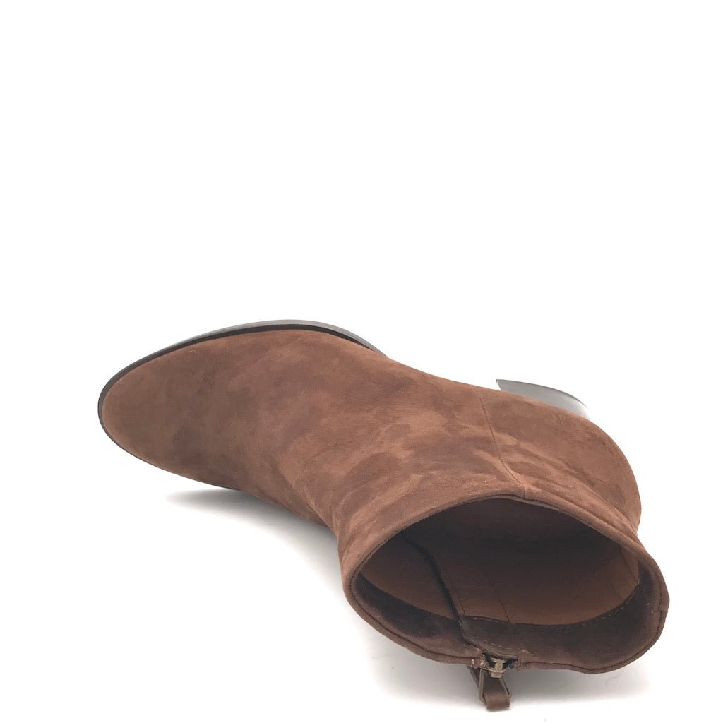 Zulian Calzature Tronchetto classico camoscio marrone Ultimo giorno