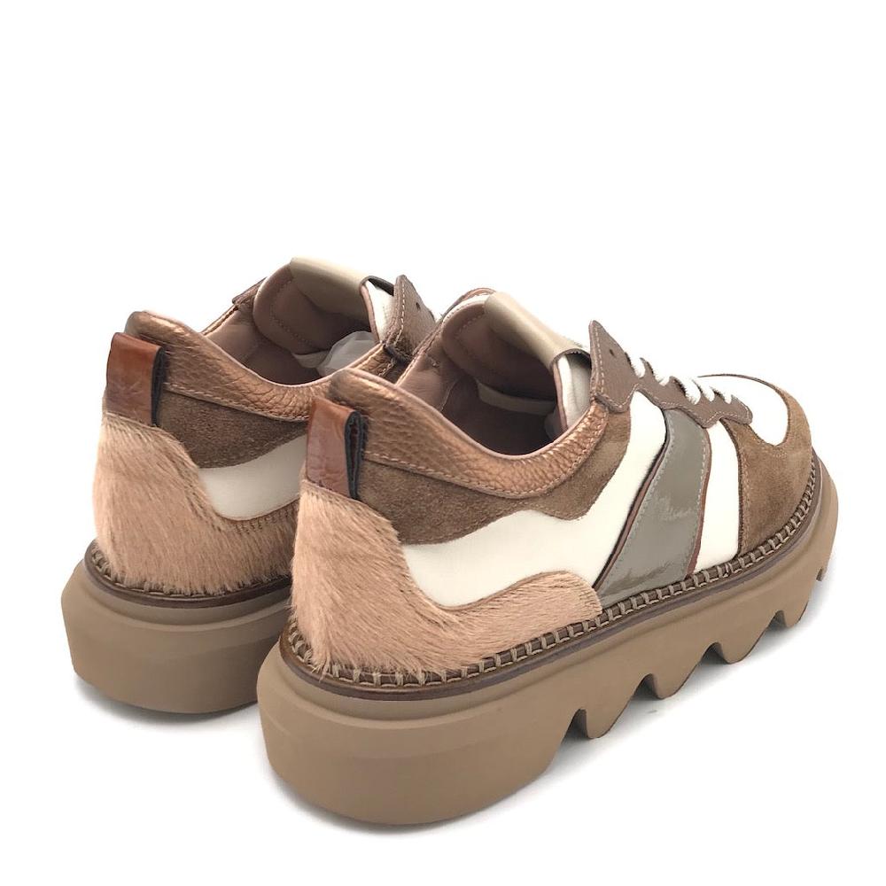 Zulian Calzature Sneakers in crosta castagna Pezzi Unici