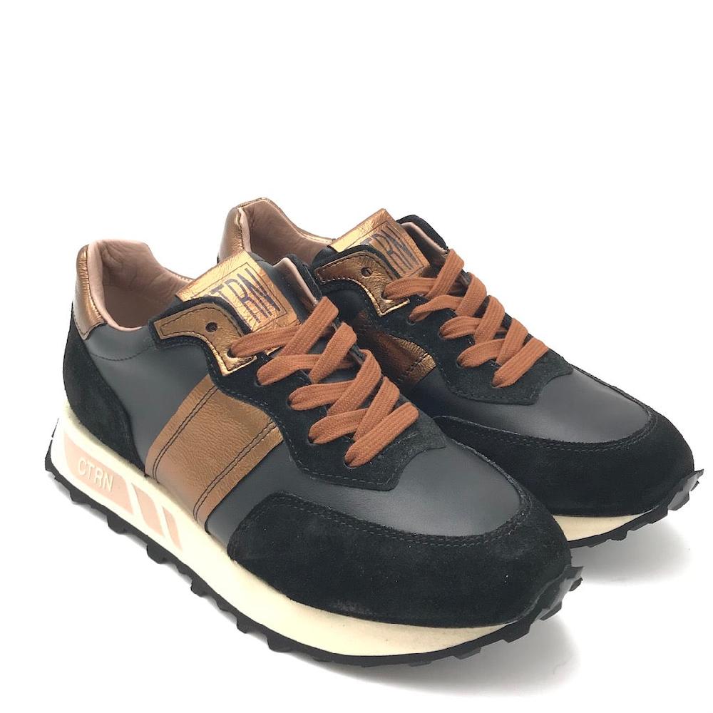 Zulian Calzature Sneakers running nero-bronzo Soddisfazione Garantita