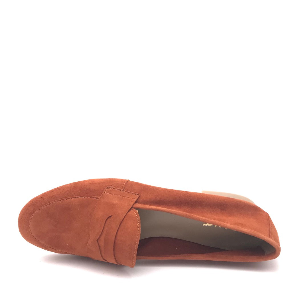 Zulian Calzature Mocassino Sixt velour ruggine Sconto