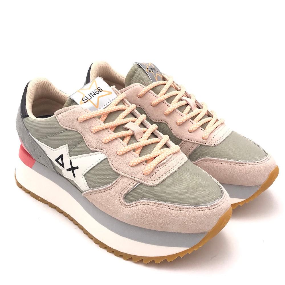 Zulian Calzature Sneakers Big Stargirl printed logo grigio chiaro Economico