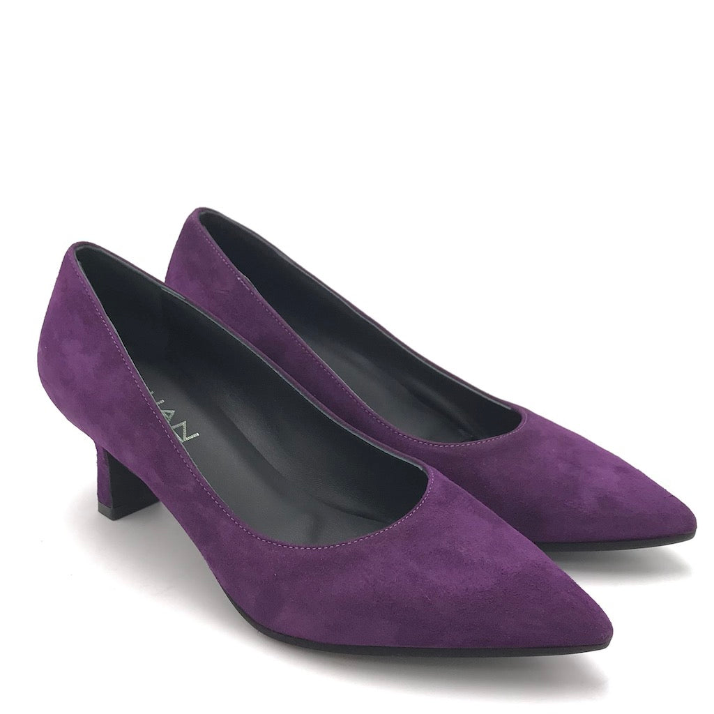 Zulian Calzature Decolletè Lory in camoscio viola Vendite Flash