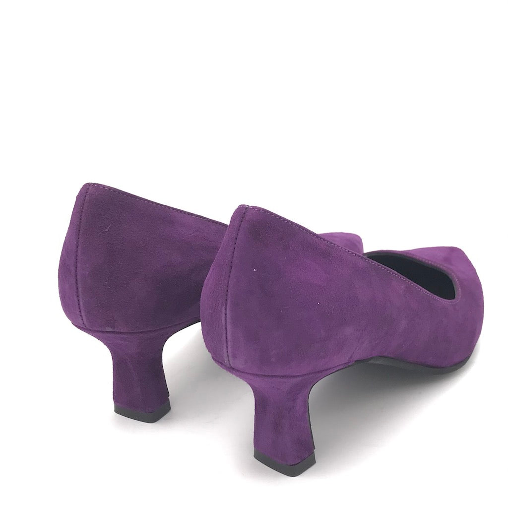 Zulian Calzature Decolletè Lory in camoscio viola Vendite Flash