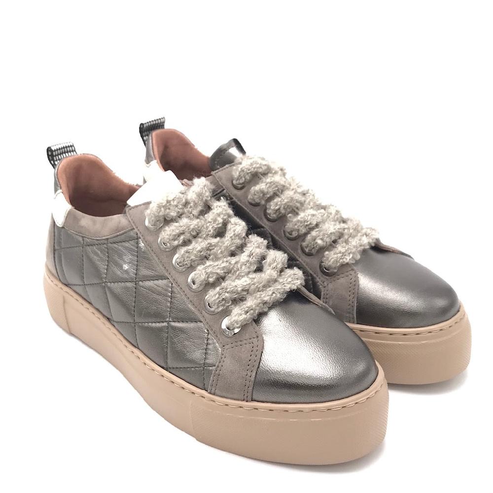 Zulian Calzature Sneakers trapuntata antracite Negozi Online