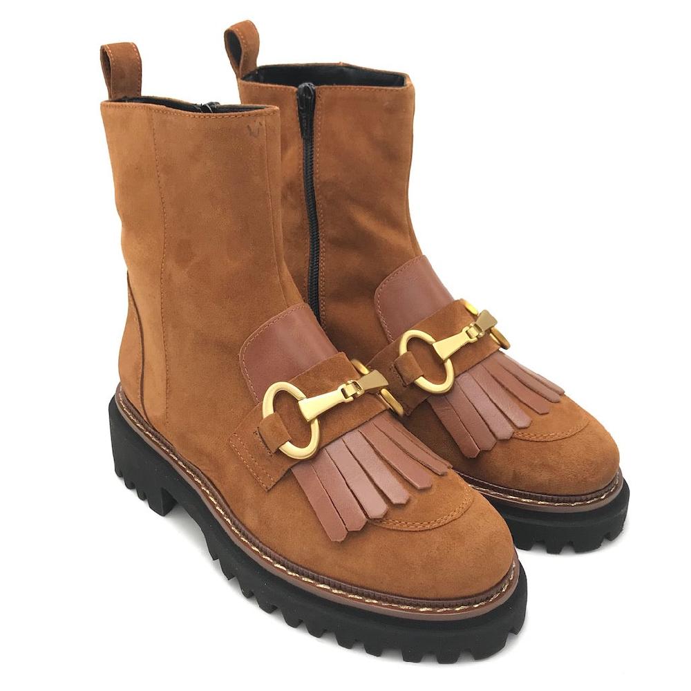 Zulian Calzature Tronchetto velour cuoio Fino Al -60%