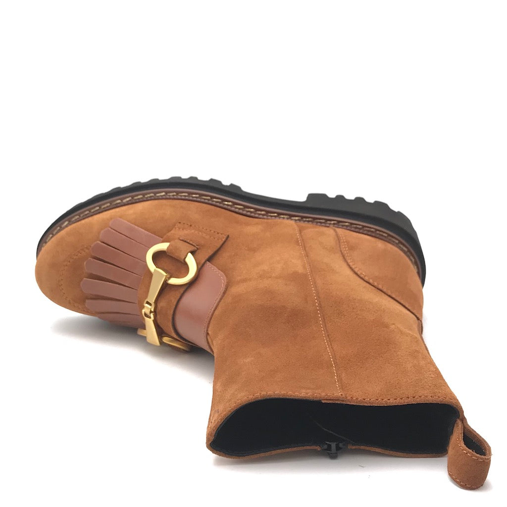Zulian Calzature Tronchetto velour cuoio Fino Al -60%