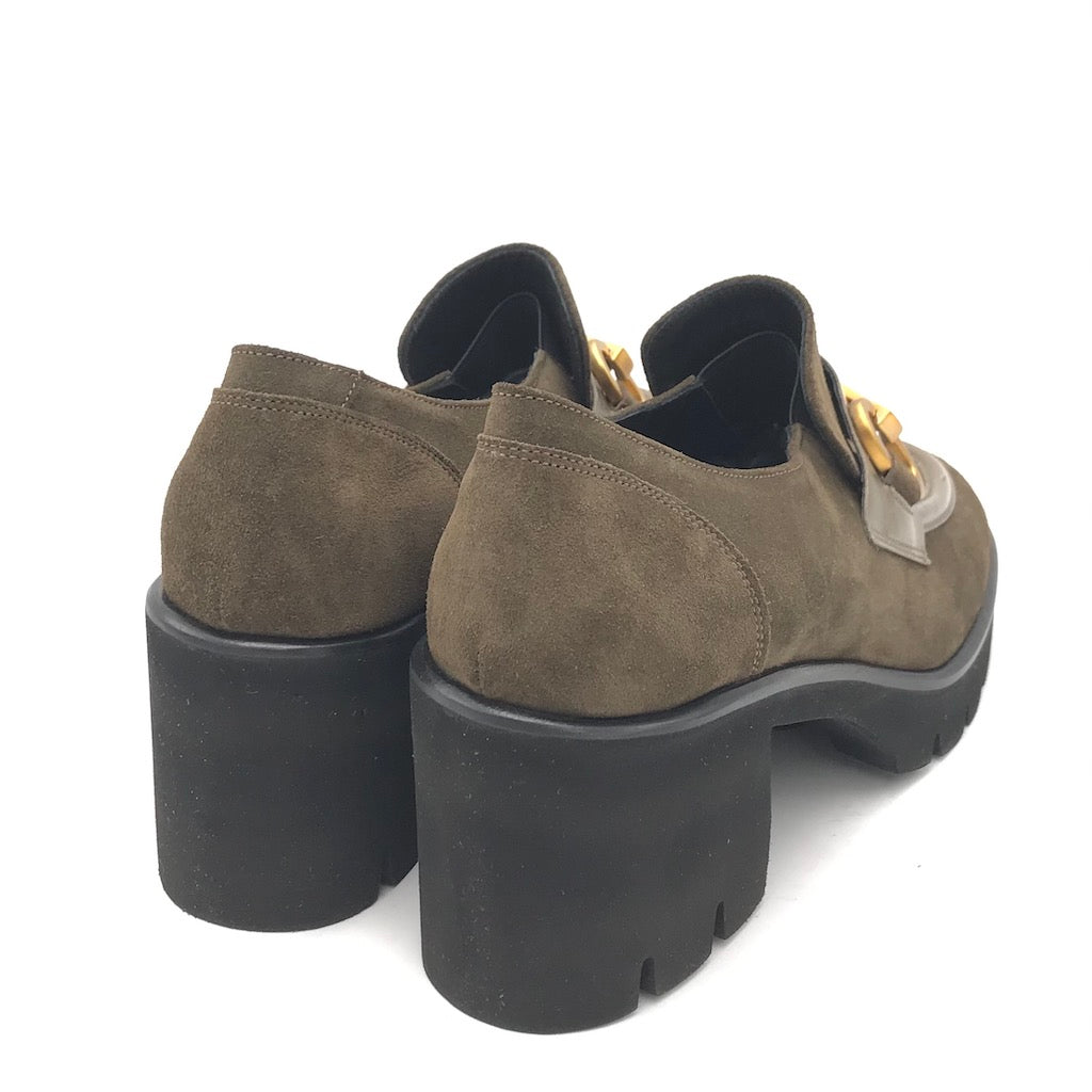 Zulian Calzature Mocassino velour oliva Shopping Online