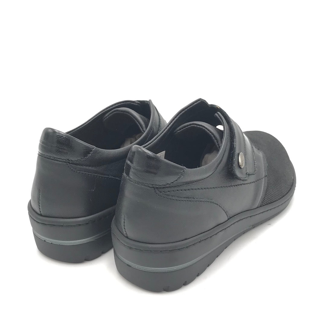 Zulian Calzature Scarpa Nile velcro nera Prezzo Ridotto
