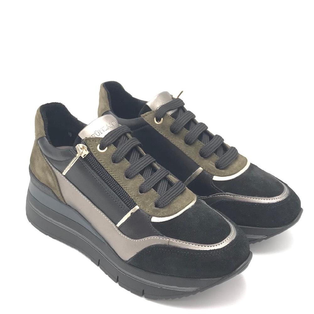 Zulian Calzature Sneakers Shaf oliva-multi Vendita Calda