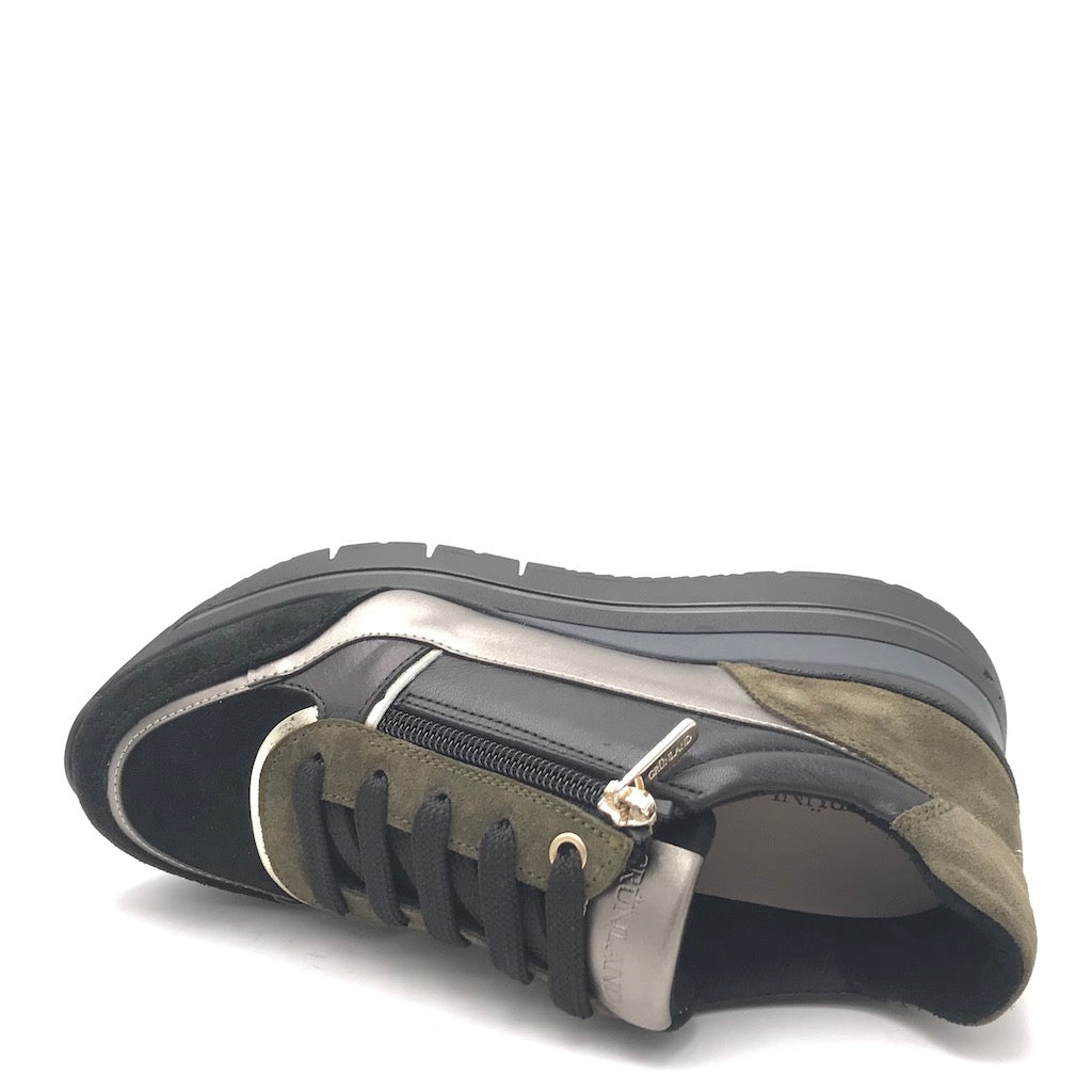 Zulian Calzature Sneakers Shaf oliva-multi Vendita Calda