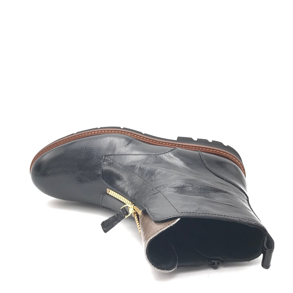 Zulian Calzature Tronchetto naplak nero zip Offerta