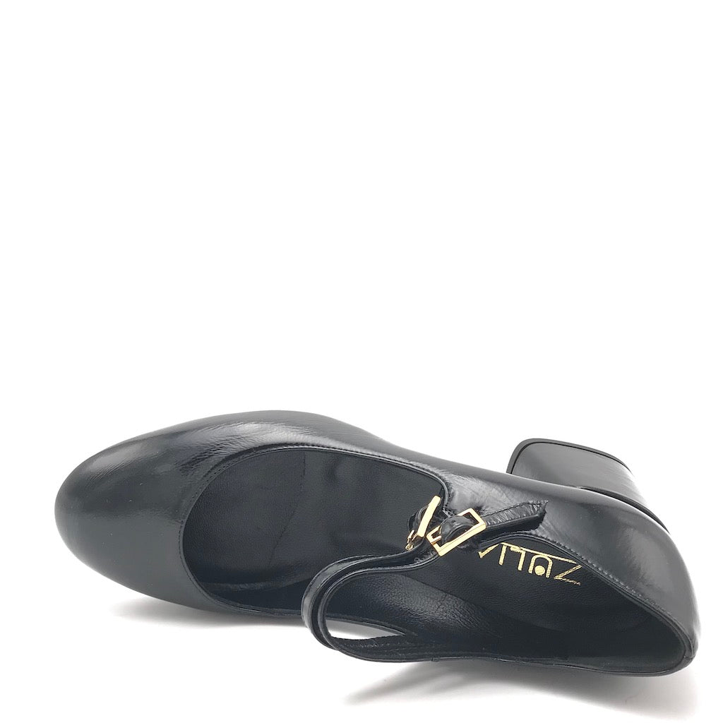 Zulian Calzature Scarpa Zar cinturino nera Economico