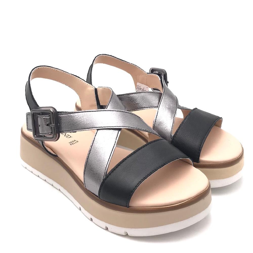 Zulian Calzature Sandalo Fasi nero-fucile Saldi