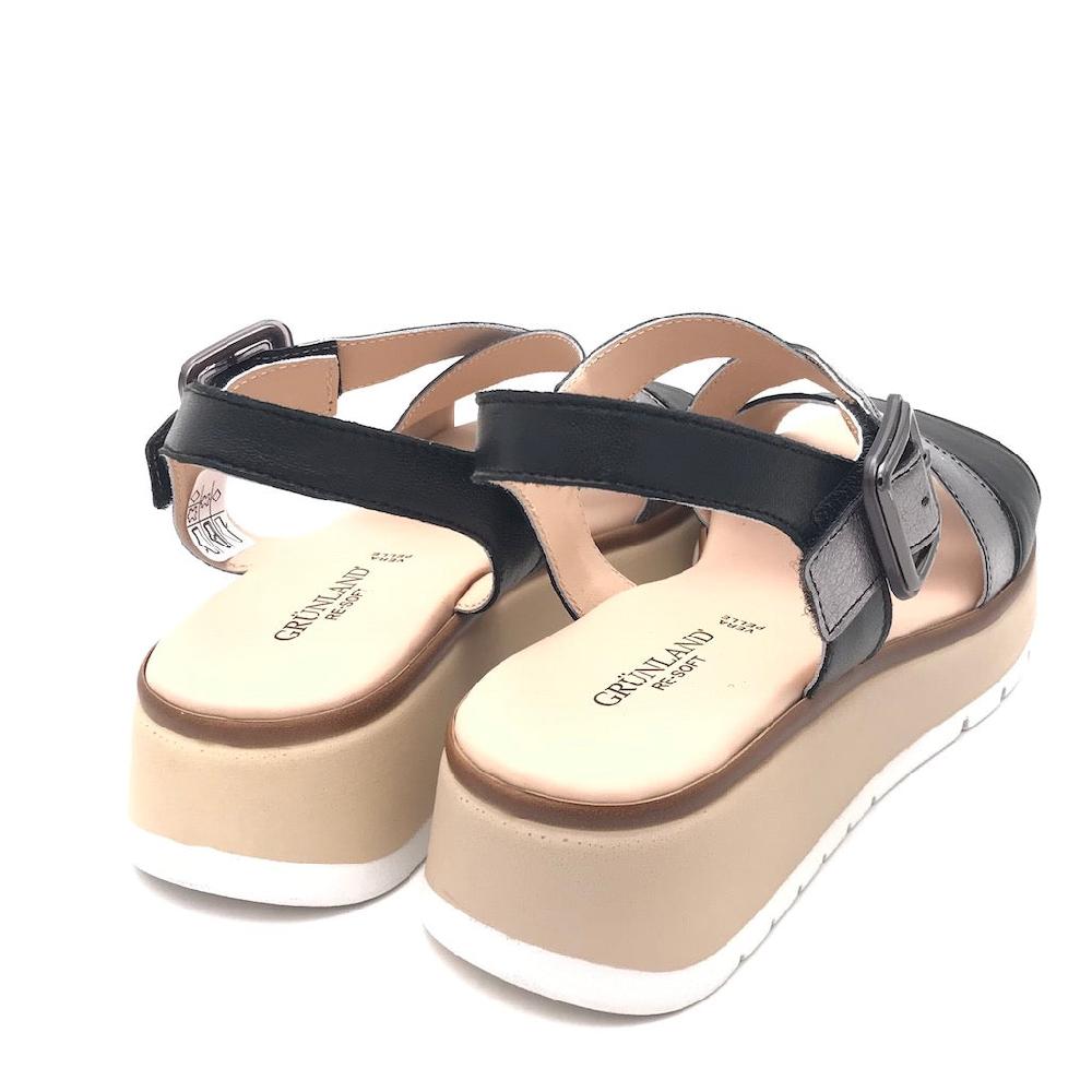Zulian Calzature Sandalo Fasi nero-fucile Saldi