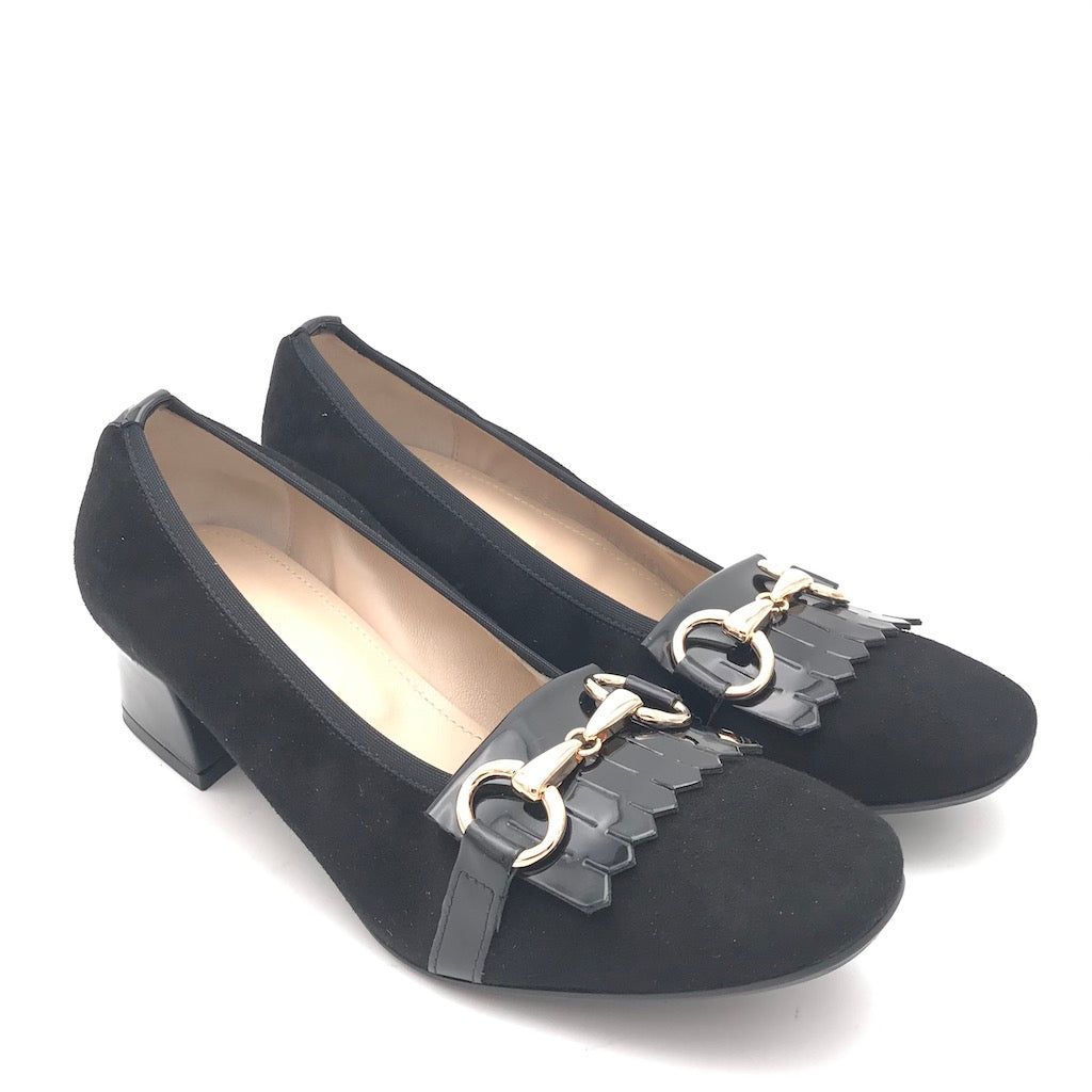 Zulian Calzature Scarpa in camoscio nero Comprare a buon mercato
