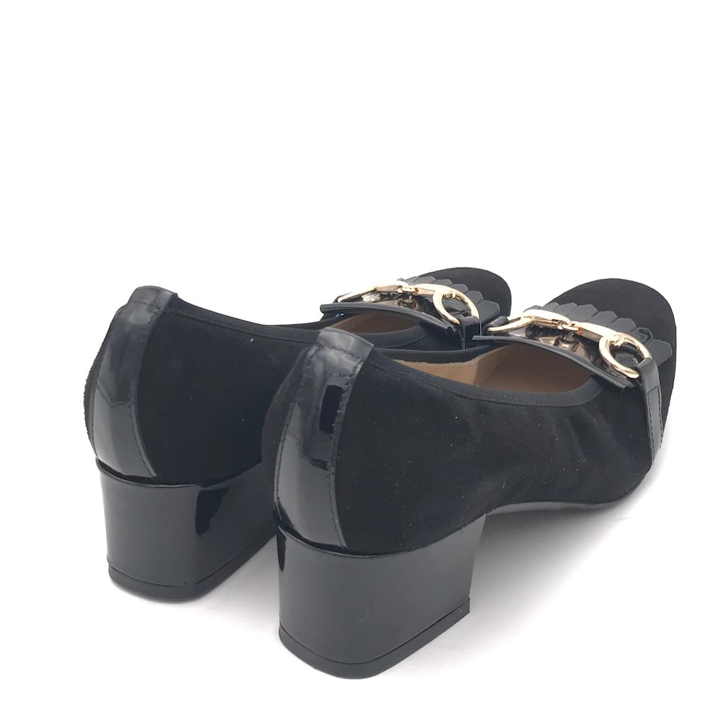 Zulian Calzature Scarpa in camoscio nero Comprare a buon mercato