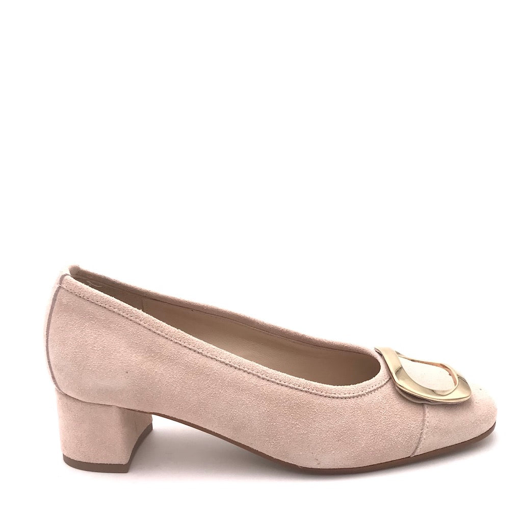 Zulian Calzature Ballerina in camoscio pesca Italia