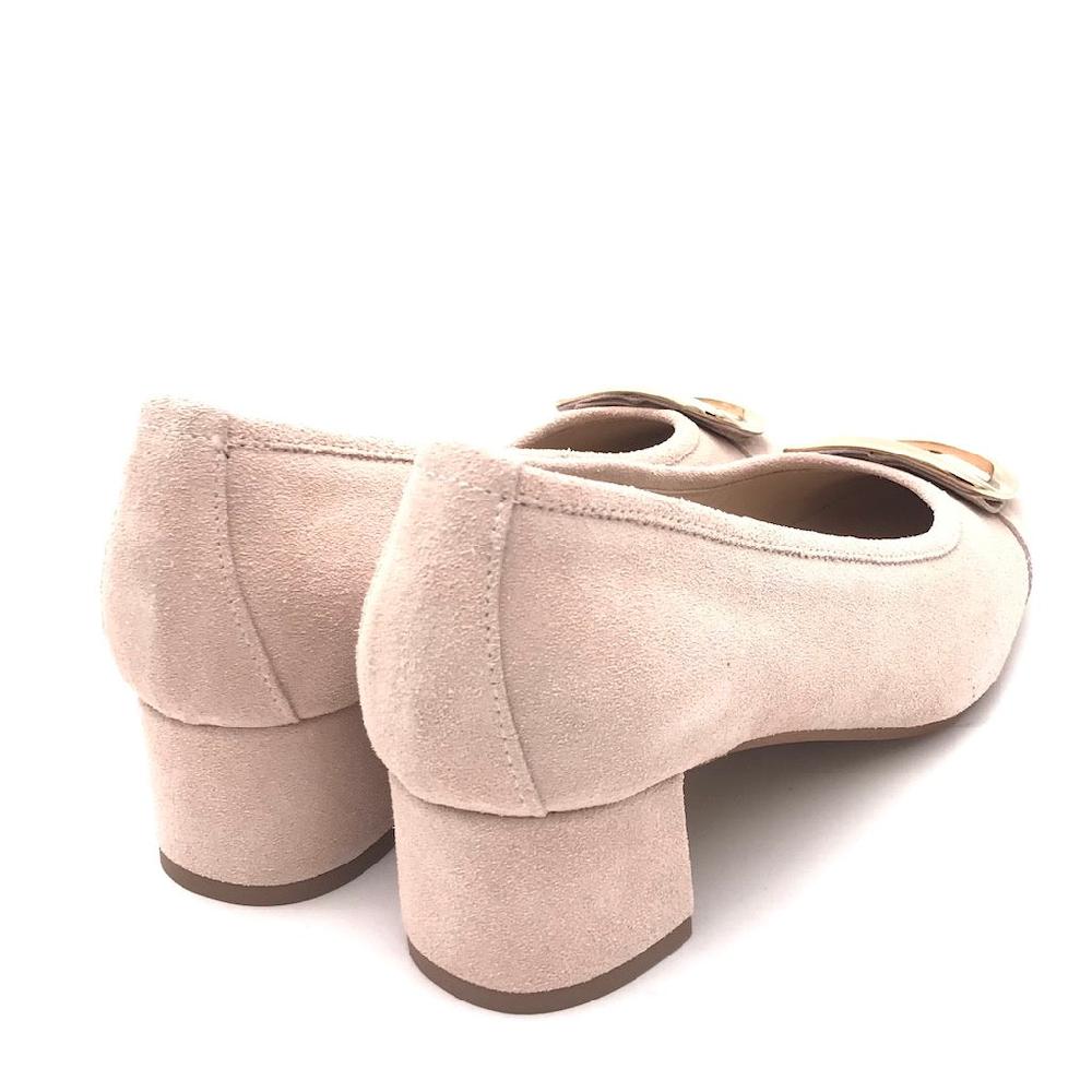 Zulian Calzature Ballerina in camoscio pesca Italia