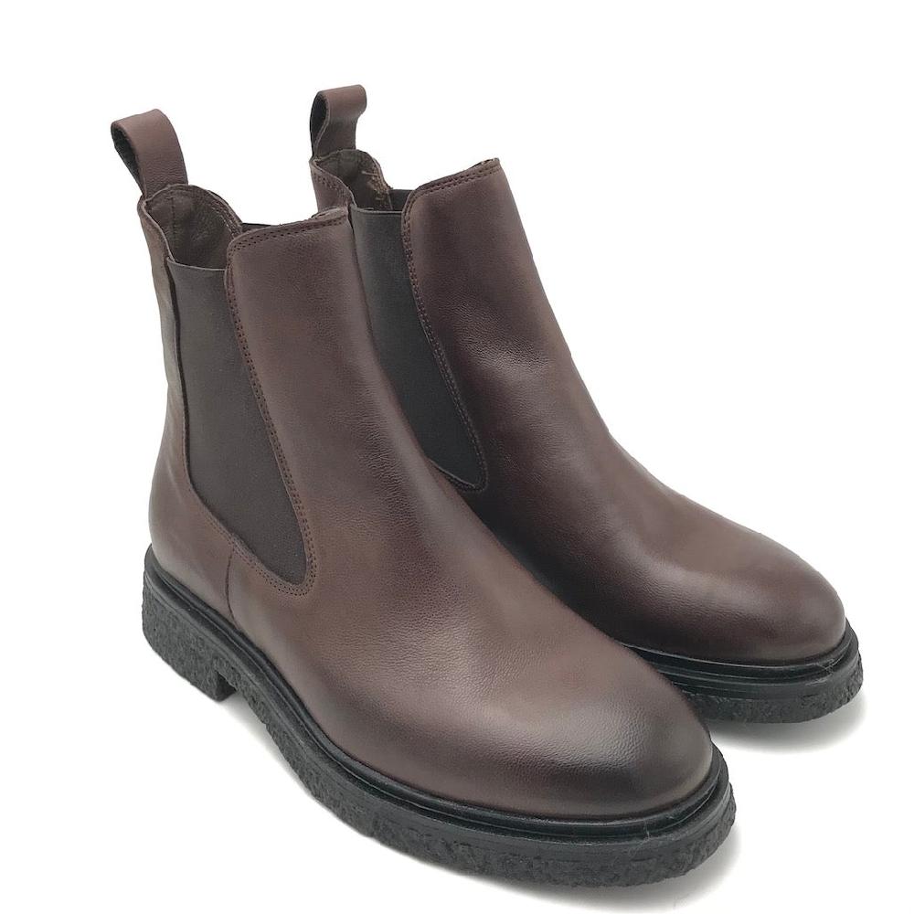 Zulian Calzature Beatles in pelle testa di moro Offerte stagionali