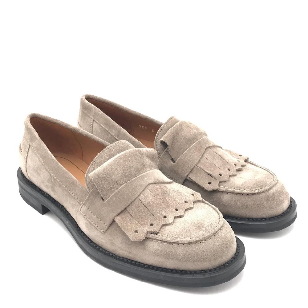 Zulian Calzature Mocassino frangia in crosta sand Comprane uno, ottenene uno gratis