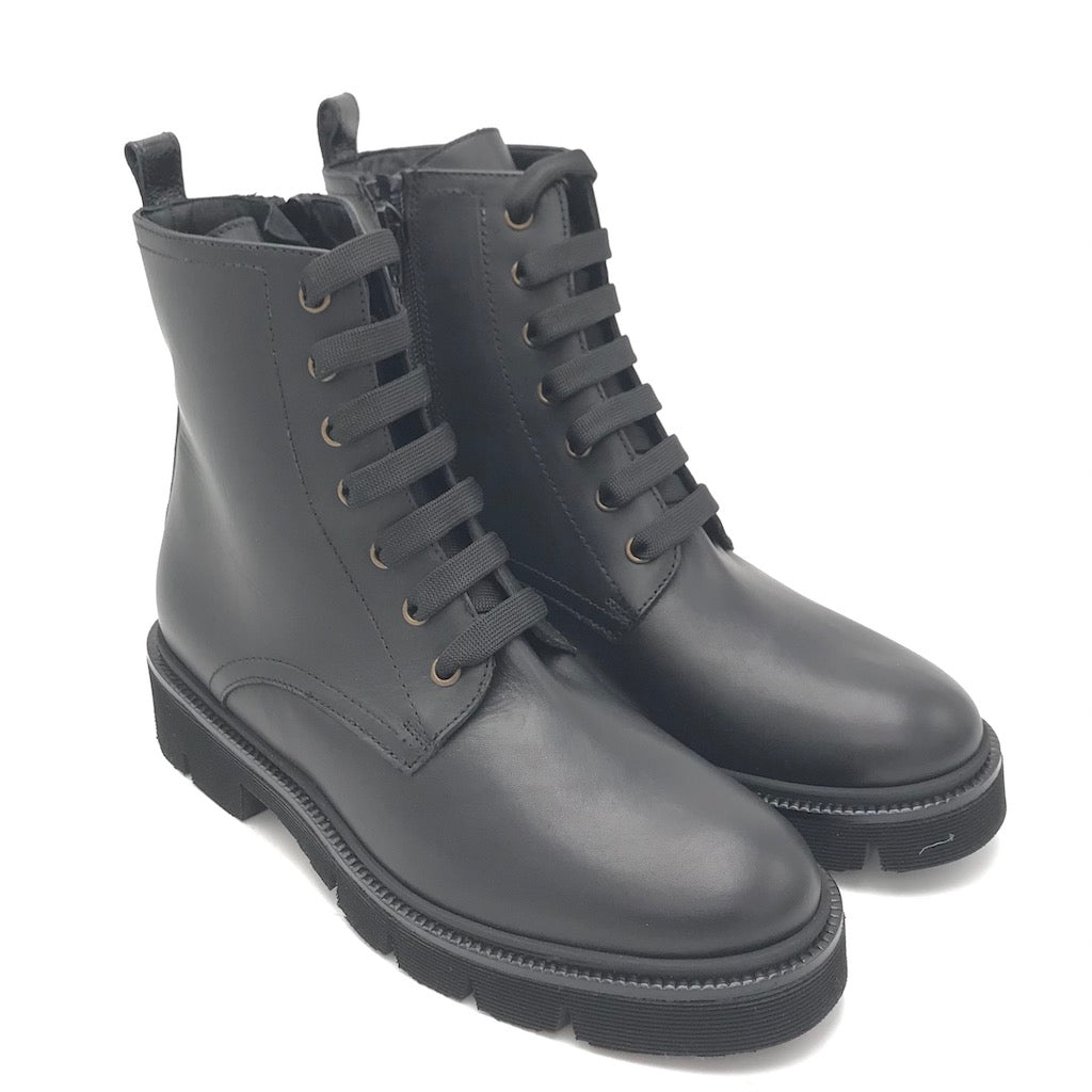 Zulian Calzature Anfibio in vitello nero Ultimo giorno