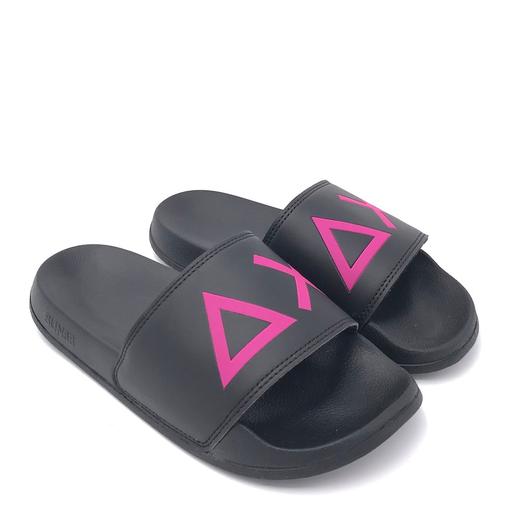 Zulian Calzature Ciabatta Slipper logo nera Fino al 65% di sconto