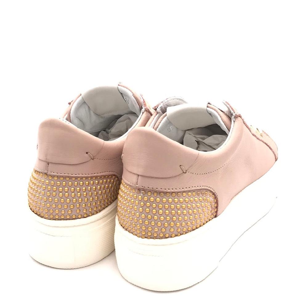 Zulian Calzature Sneakers in pelle rosa cipria Offerta speciale della fabbrica