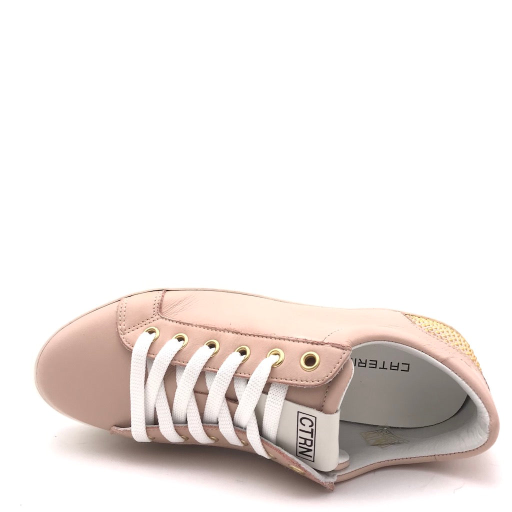 Zulian Calzature Sneakers in pelle rosa cipria Offerta speciale della fabbrica