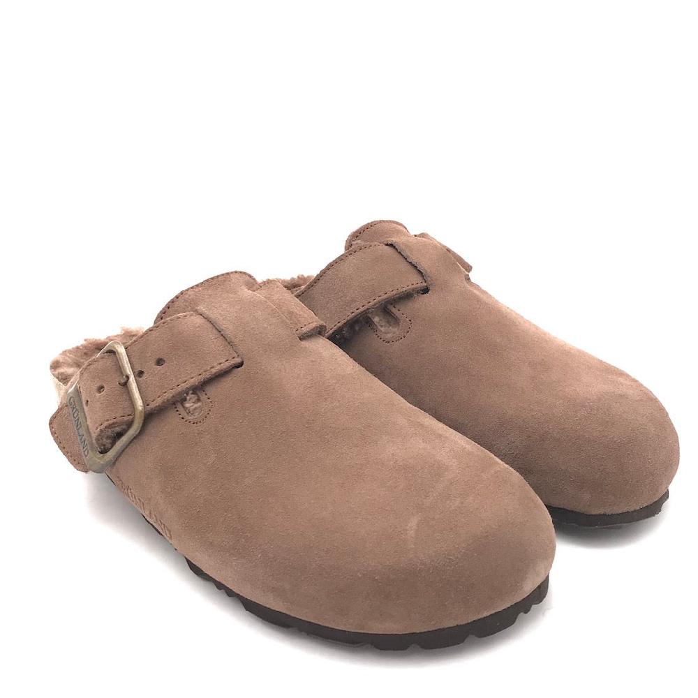 Zulian Calzature Ciabatta Sara shearling tortora Solo un giorno rimasto