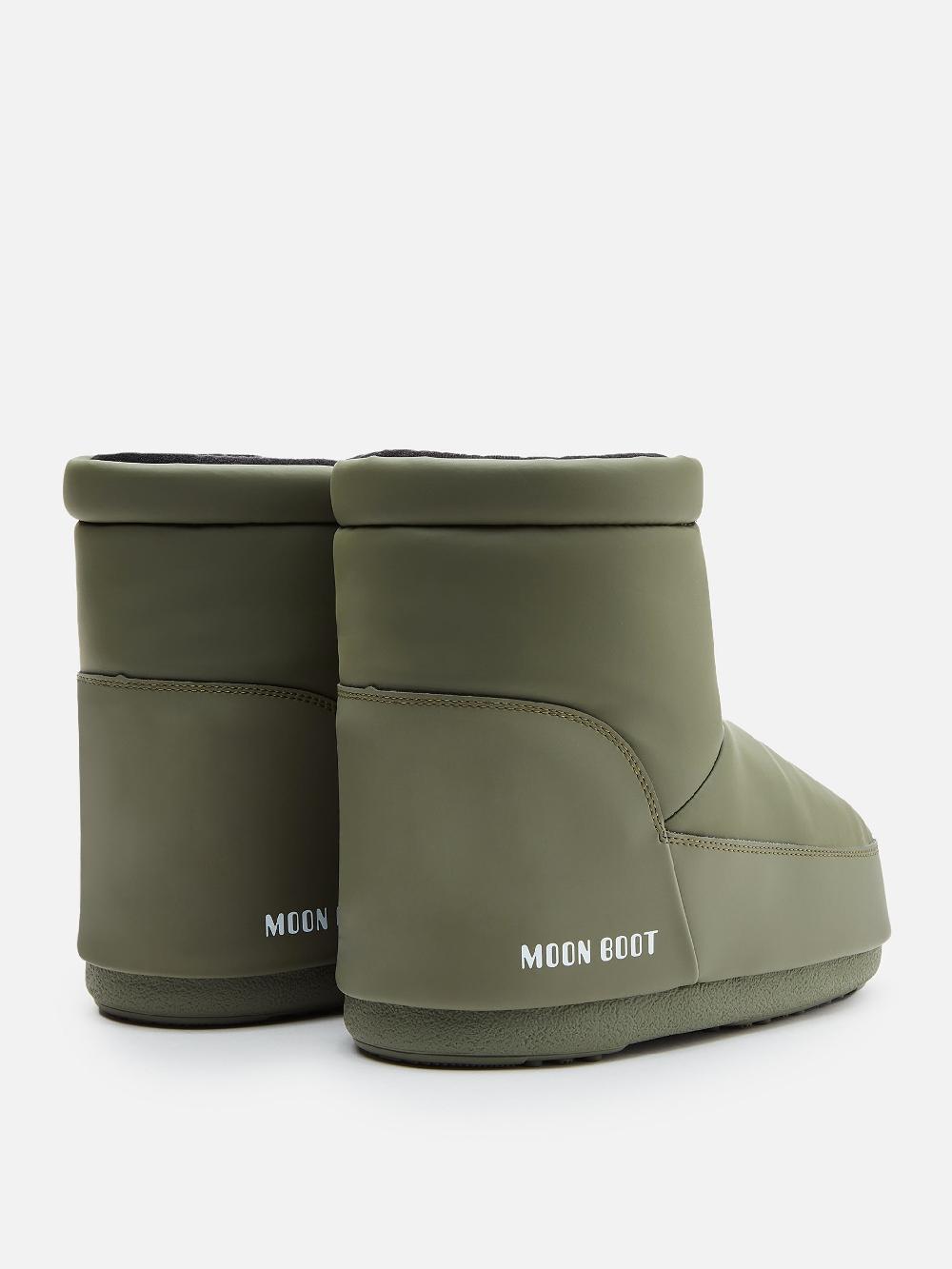 Moon Boot ICON LOW KHAKI IN GOMMA SENZA LACCI Pezzi Unici