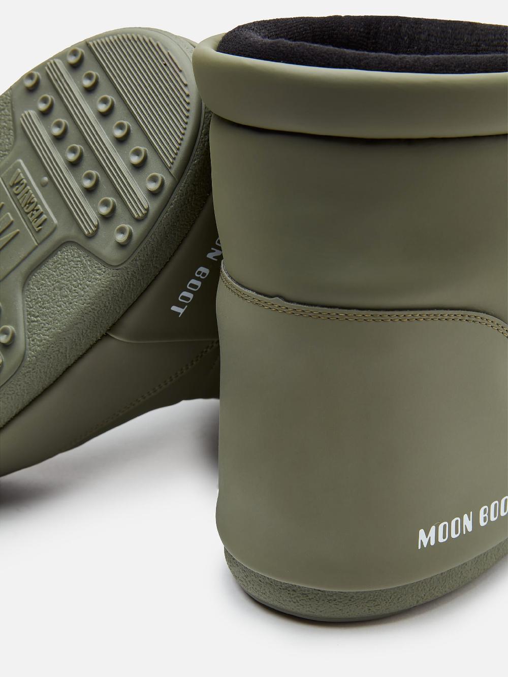 Moon Boot ICON LOW KHAKI IN GOMMA SENZA LACCI Pezzi Unici
