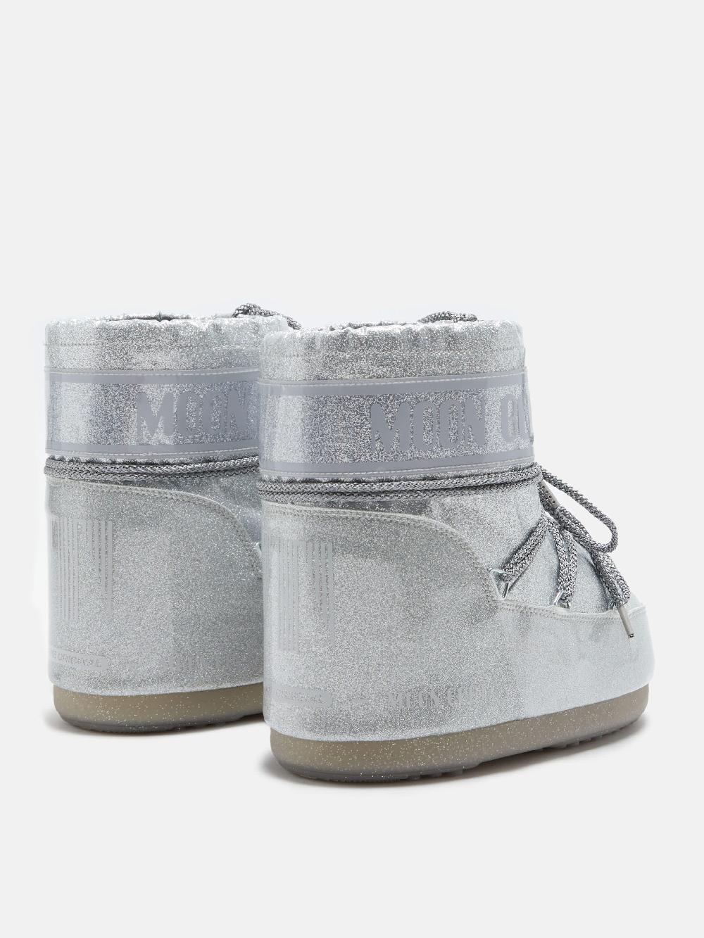 Moon Boot ICON LOW GLITTER ARGENTO Acquista Ora