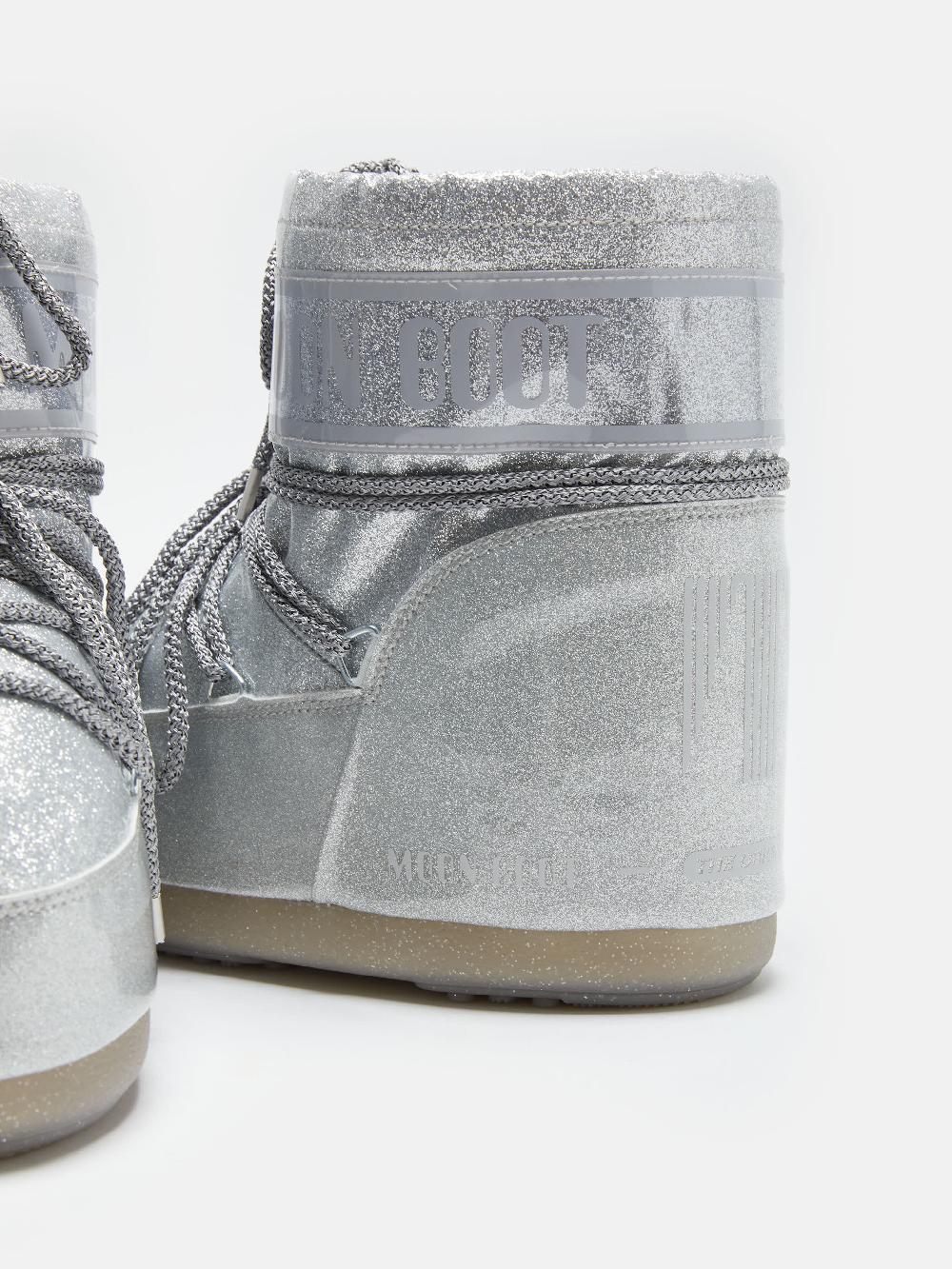 Moon Boot ICON LOW GLITTER ARGENTO Acquista Ora