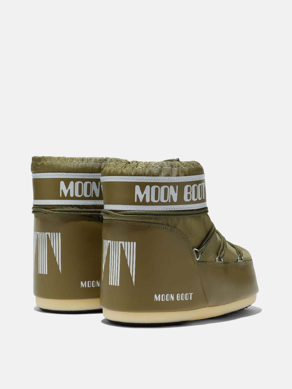 Moon Boot ICON LOW KAKI IN NYLON Italy