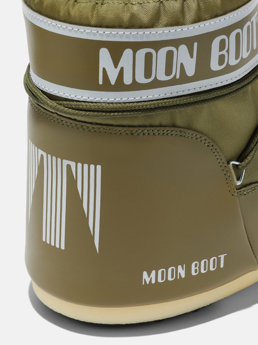 Moon Boot ICON LOW KAKI IN NYLON Italy