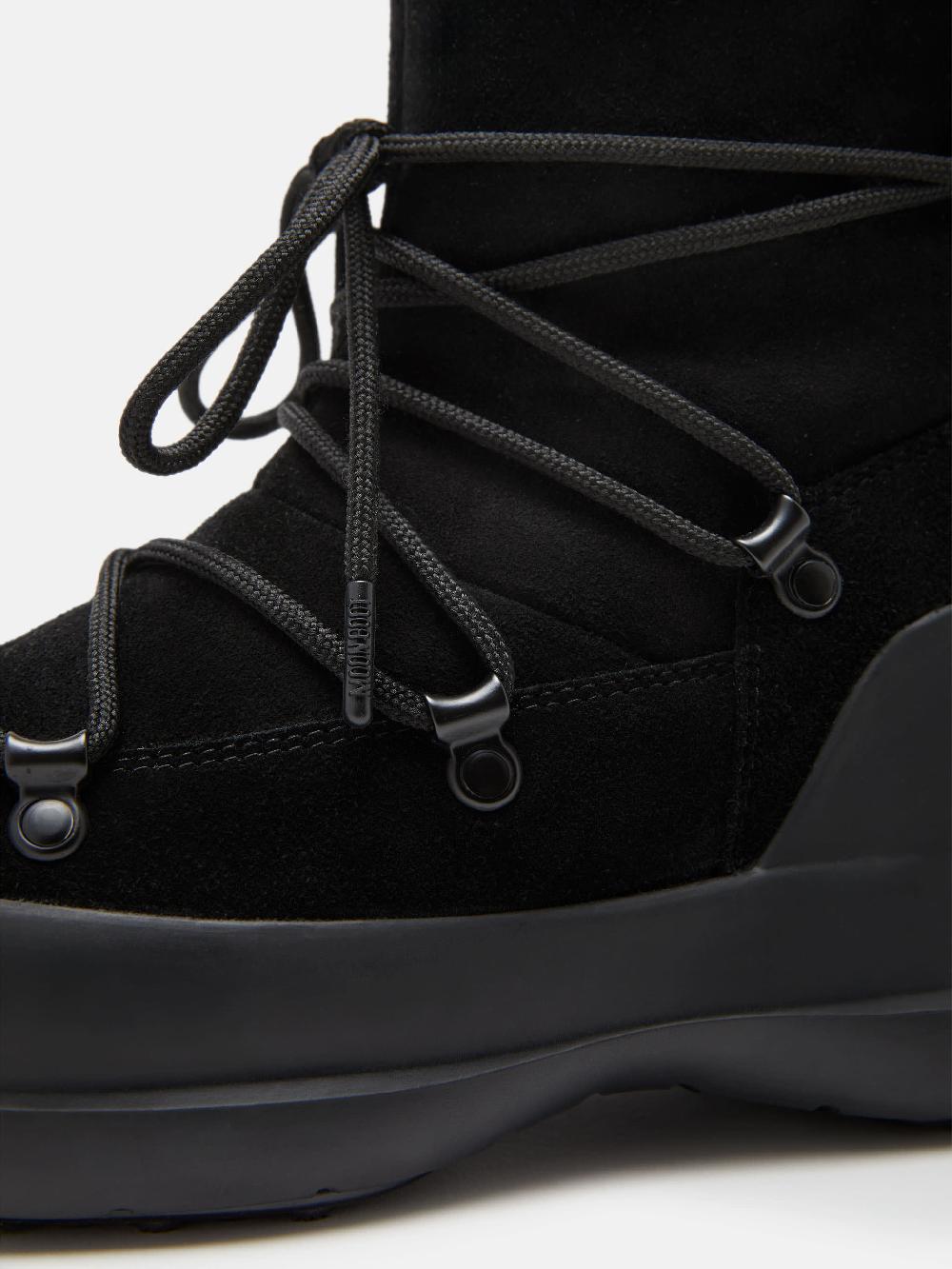 Moon Boot STIVALE LUNA NERO IN PELLE SCAMOSCIATA Moda