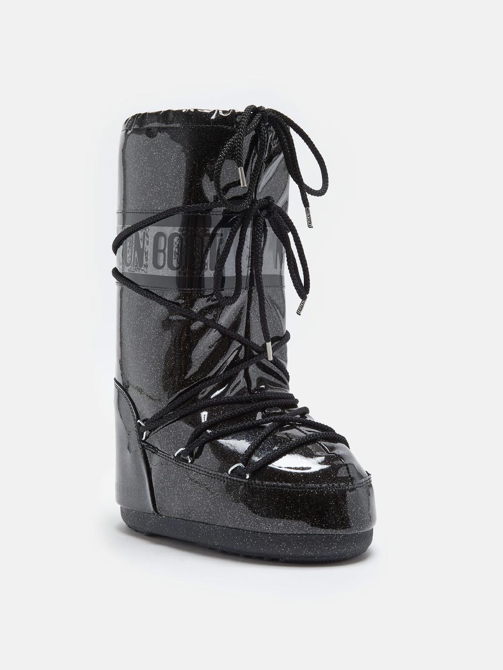 Moon Boot ICON GLITTER NERO Outlet