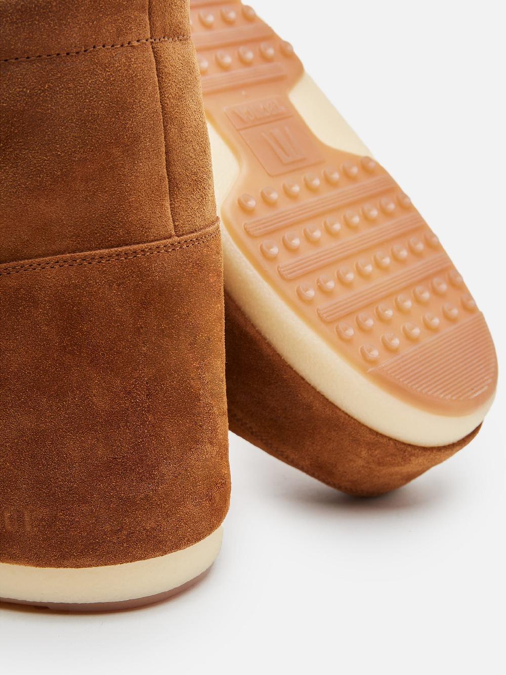Moon Boot ICON LOW MARRONE IN PELLE SCAMOSCIATA SENZA LACCI Offerte speciali